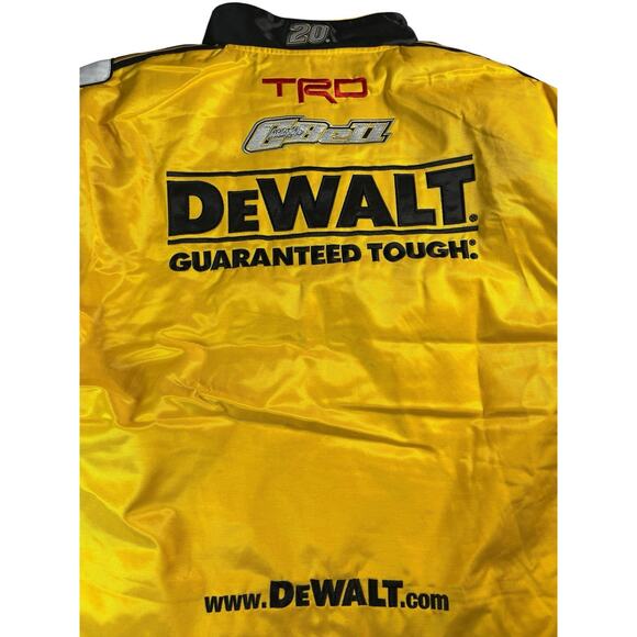Christopher Bell #20 Men’s Medium Nascar Cup Series DeWalt Pit Button-Up Jacket - Picture 7 of 7